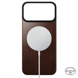 Nomad iPhone 17 Pro Max/iPhone 18 Pro Max Cover Mag Leather Back Rustic Brown