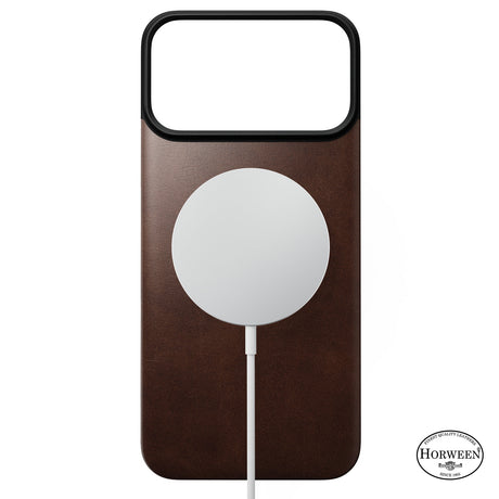 Nomad iPhone 17 Pro Max/iPhone 18 Pro Max Cover Mag Leather Back Rustic Brown