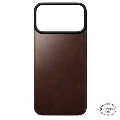 Nomad iPhone 17 Pro Max/iPhone 18 Pro Max Cover Mag Leather Back Rustic Brown