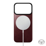 Nomad iPhone 17 Pro/iPhone 18 Pro Cover Mag Leather Back Burgundy