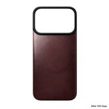 Nomad iPhone 17 Pro/iPhone 18 Pro Cover Mag Leather Back Burgundy