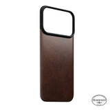 Nomad iPhone 17 Pro/iPhone 18 Pro Cover Mag Leather Back Rustic Brown