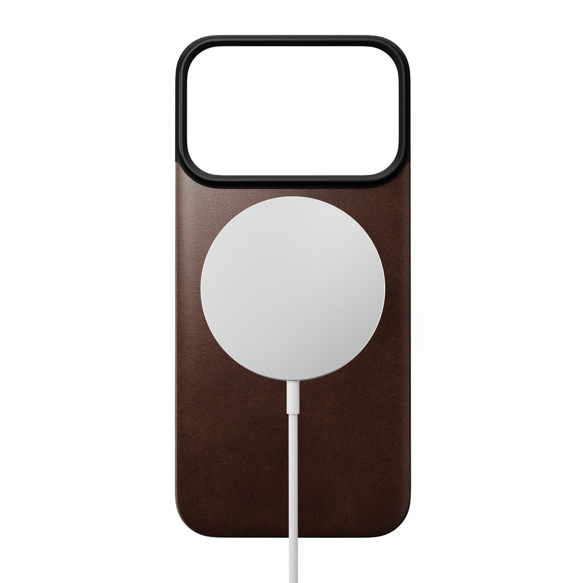 Nomad iPhone 17 Pro/iPhone 18 Pro Cover Mag Leather Back Rustic Brown