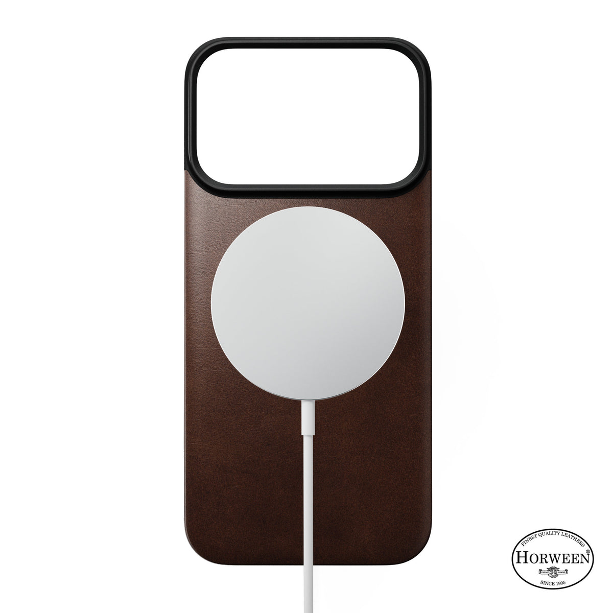 Nomad iPhone 17 Pro/iPhone 18 Pro Cover Mag Leather Back Rustic Brown