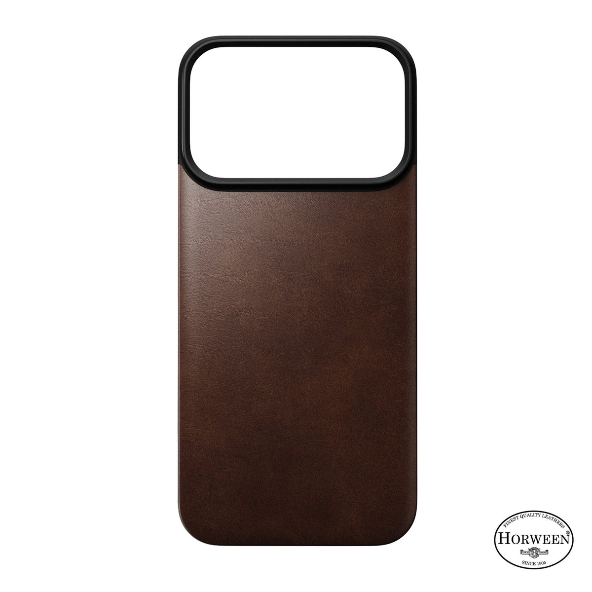 Nomad iPhone 17 Pro/iPhone 18 Pro Cover Mag Leather Back Rustic Brown