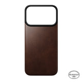 Nomad iPhone 17 Pro/iPhone 18 Pro Cover Mag Leather Back Rustic Brown