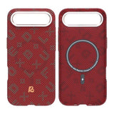 iPhone Air Cover Aramidfiber MagSafe Rød Tekst