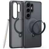 Torras Samsung Galaxy S26 Ultra Cover Ostand Q3 Spin Obsidian Black