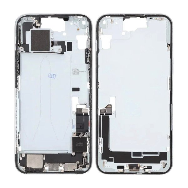 Midterramme med smådele til iPhone 15 Plus - Blå OEM