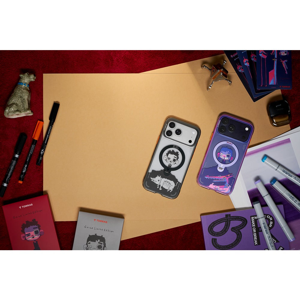 Torras iPhone 17 Pro Max Cover Ostand Q3 Air Gawx Dawnbreak Guard