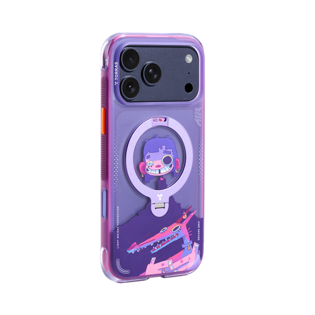Torras iPhone 17 Pro Cover Ostand Q3 Air Gawx Neon Night Muse