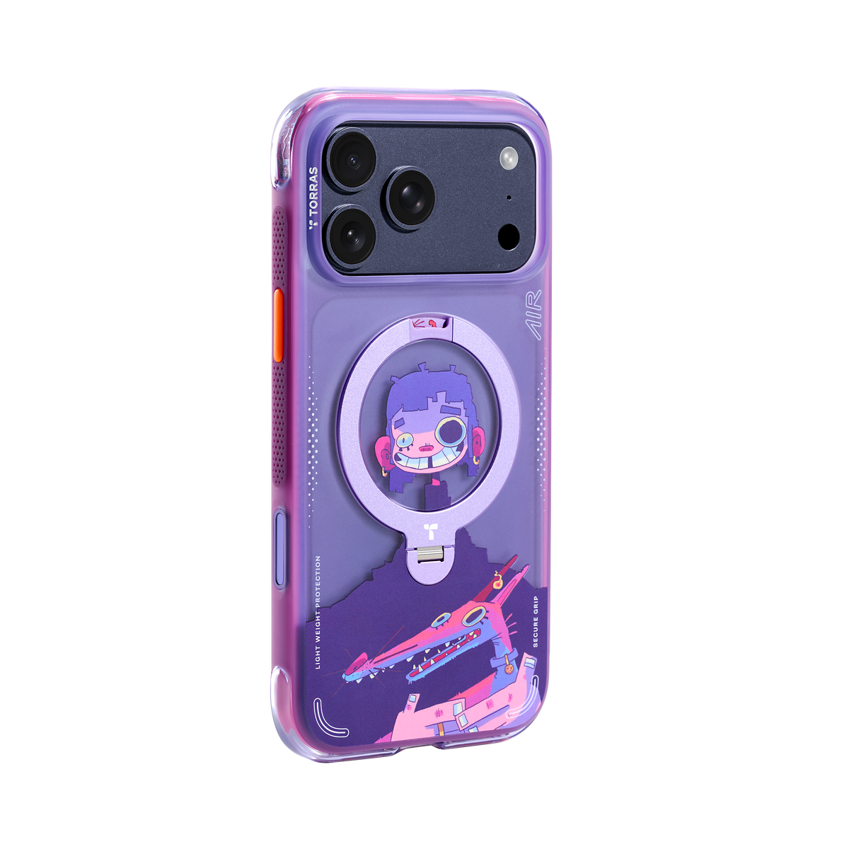 Torras iPhone 17 Pro Max Cover Ostand Q3 Air Gawx Neon Night Muse
