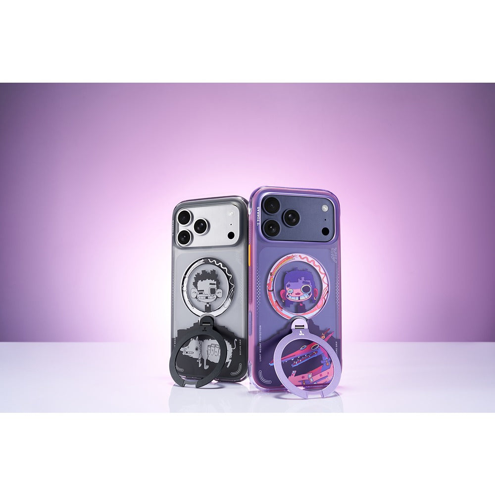 Torras iPhone 17 Pro Cover Ostand Q3 Air Gawx Neon Night Muse