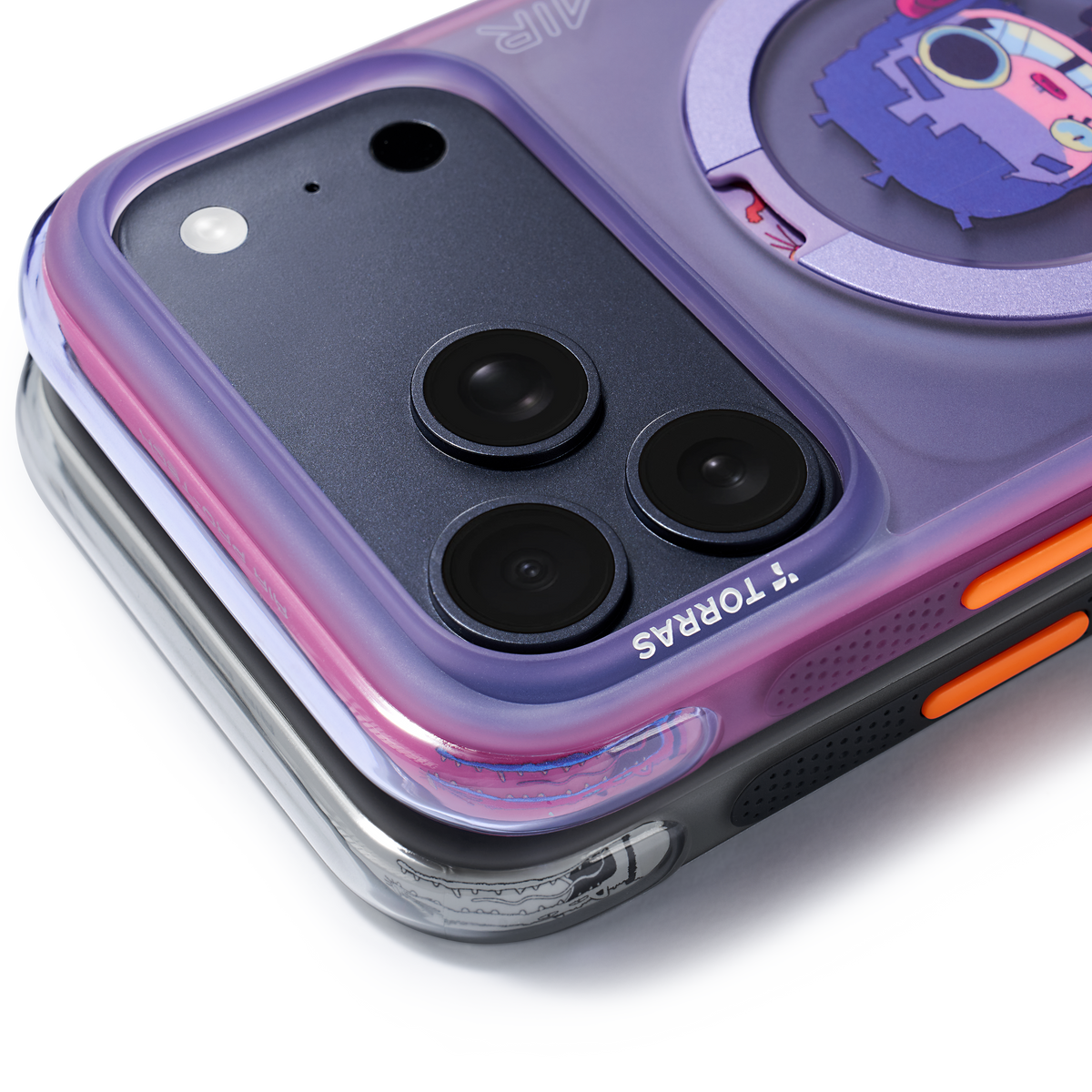 Torras iPhone 17 Pro Max Cover Ostand Q3 Air Gawx Neon Night Muse