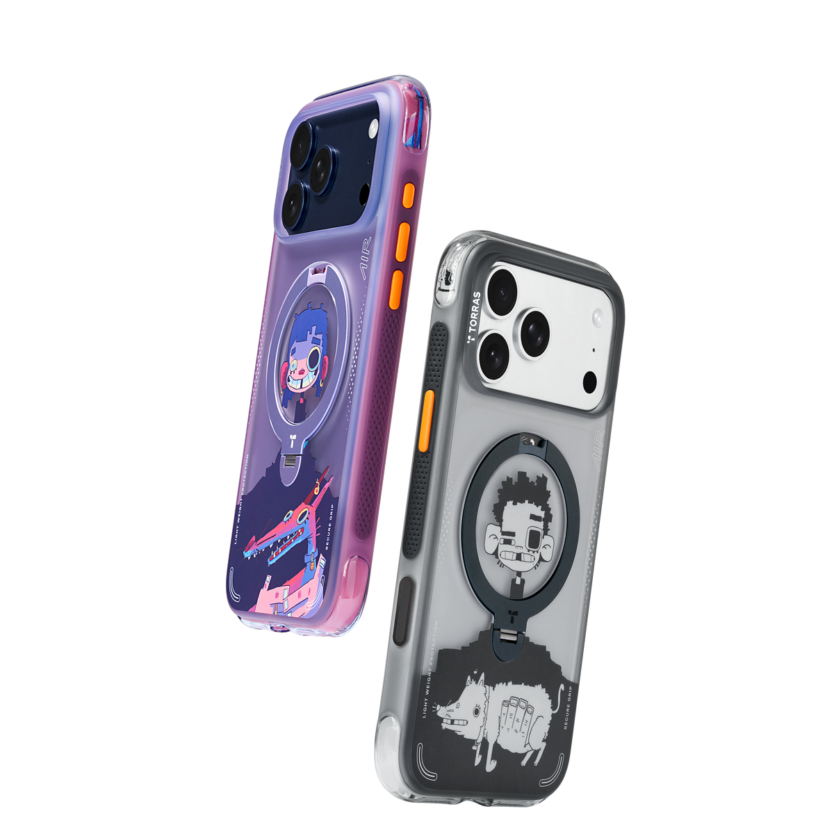 Torras iPhone 17 Pro Max Cover Ostand Q3 Air Gawx Neon Night Muse