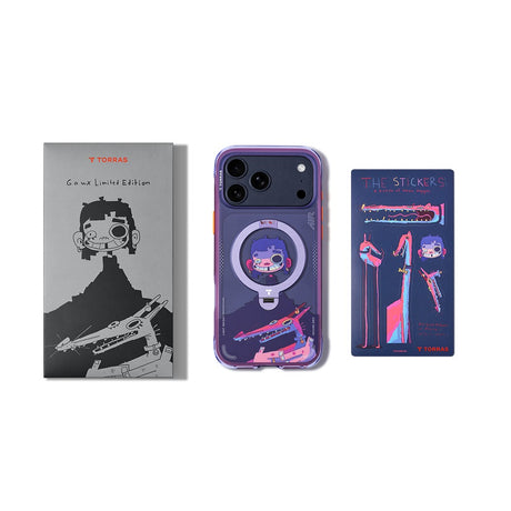 Torras iPhone 17 Pro Cover Ostand Q3 Air Gawx Neon Night Muse