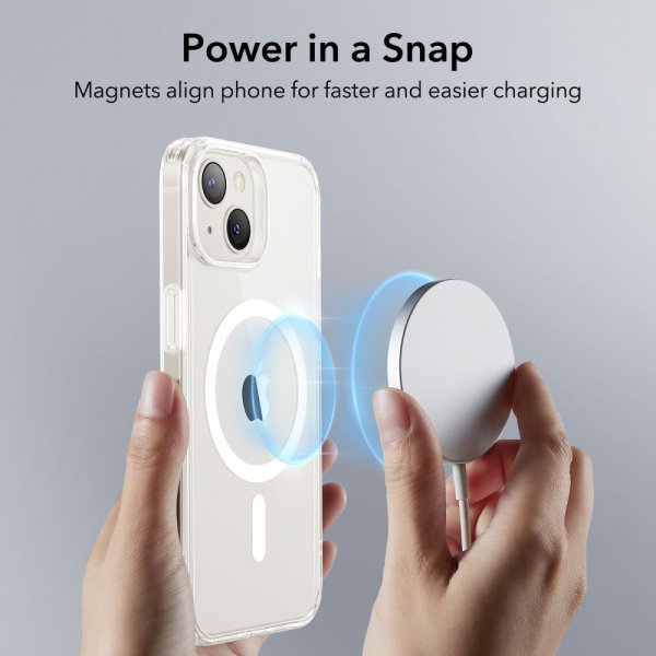 ESR iPhone 13/iPhone 14 Cover Classic Hybrid HaloLock Transparent