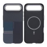 iPhone Air Cover Aramidfiber MagSafe Blå Gitter