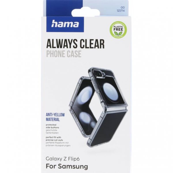 Hama Samsung Galaxy Z Flip 6/Flip 7 FE Cover Always Clear Transparent