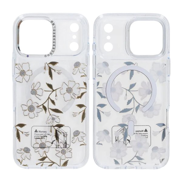 iPhone 17 Pro Max Cover Mønster MagSafe Blomstergrene