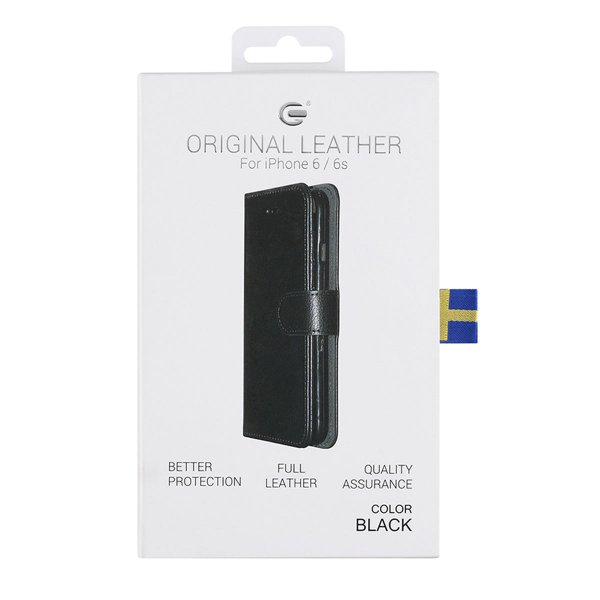 iPhone 6/6S Etui med Stander Sort