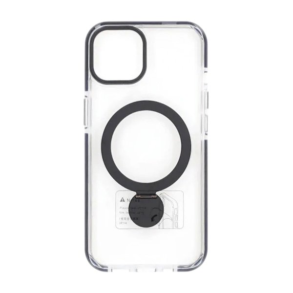 iPhone 15 Cover Ringstativ MagSafe Sort