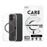 CARE by PanzerGlass iPhone 16 Cover Urban Combat MagSafe Sort Transparent