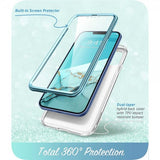 Supcase iPhone 14 Plus Cover Cosmo Blue Marble