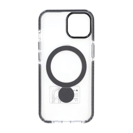 iPhone 13/14 Cover Ringstativ MagSafe Klar Sort