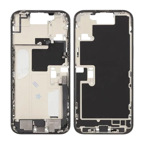 Midterramme med smådele til iPhone 16 Pro Max - Hvid Titanium OEM