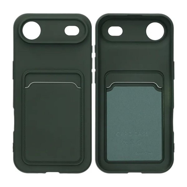 iPhone Air Cover med kortholder Grøn
