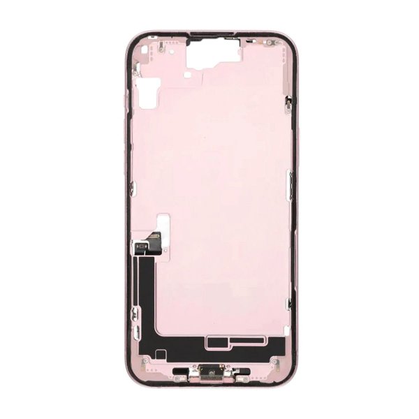 Midterramme med smådele til iPhone 15 Plus - Rosa OEM