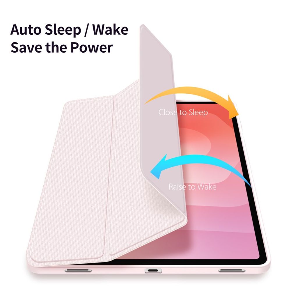Dux Ducis Samsung Galaxy Tab S12 Plus Etui TOBY Series Lyserød