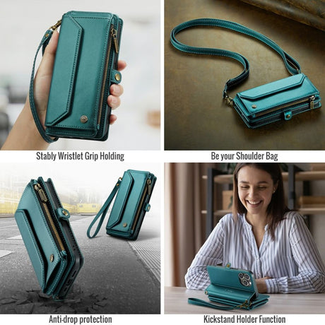 CaseMe iPhone 15 Pro Etui C36 Series Grøn