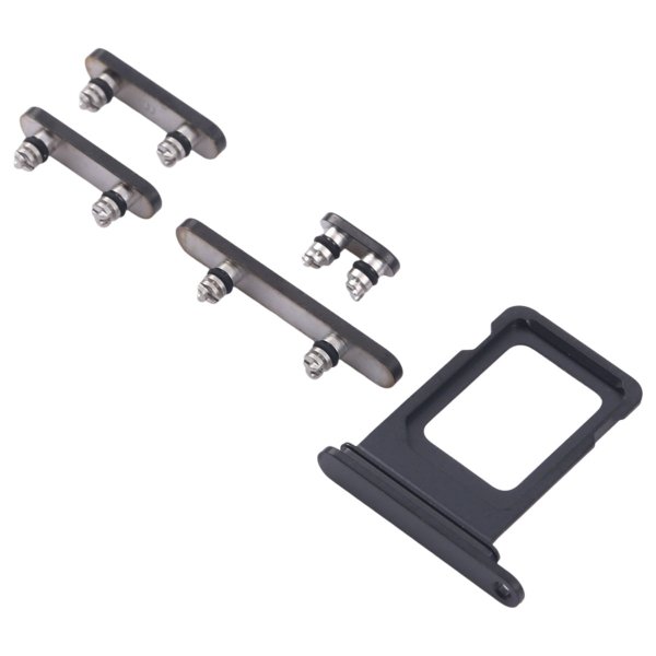 Knapper og SIM-kortholdere til iPhone 15 Pro og 15 Pro Max - Sort