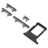 Knapper og SIM-kortholdere til iPhone 15 Pro og 15 Pro Max - Sort