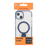 iPhone 13/iPhone 14 Cover Ringstander MagSafe Blå