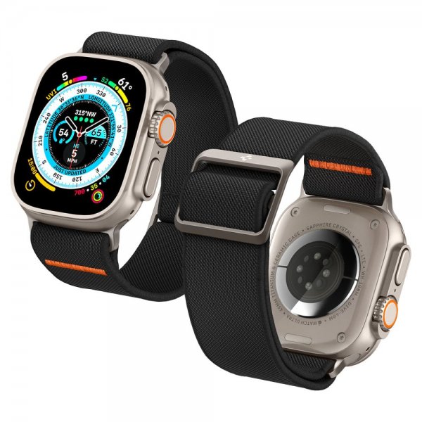 Spigen Apple Watch 44/45/46mm/Ultra 49mm Rem Lite Fit Ultra Sort