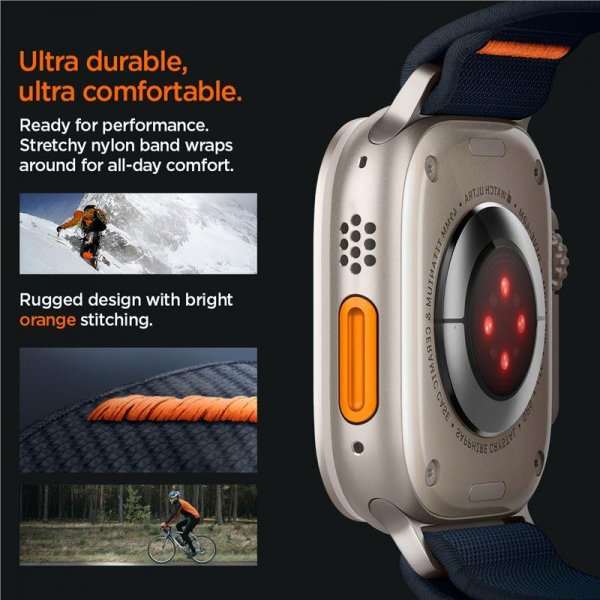 Spigen Apple Watch 44/45/46mm/Ultra 49mm Armbånd Lite Fit Ultra Navy