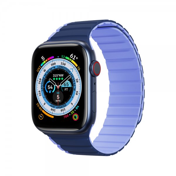 Dux Ducis Apple Watch 38/40/41/42 mm Rem LD-serien Blå Lilla