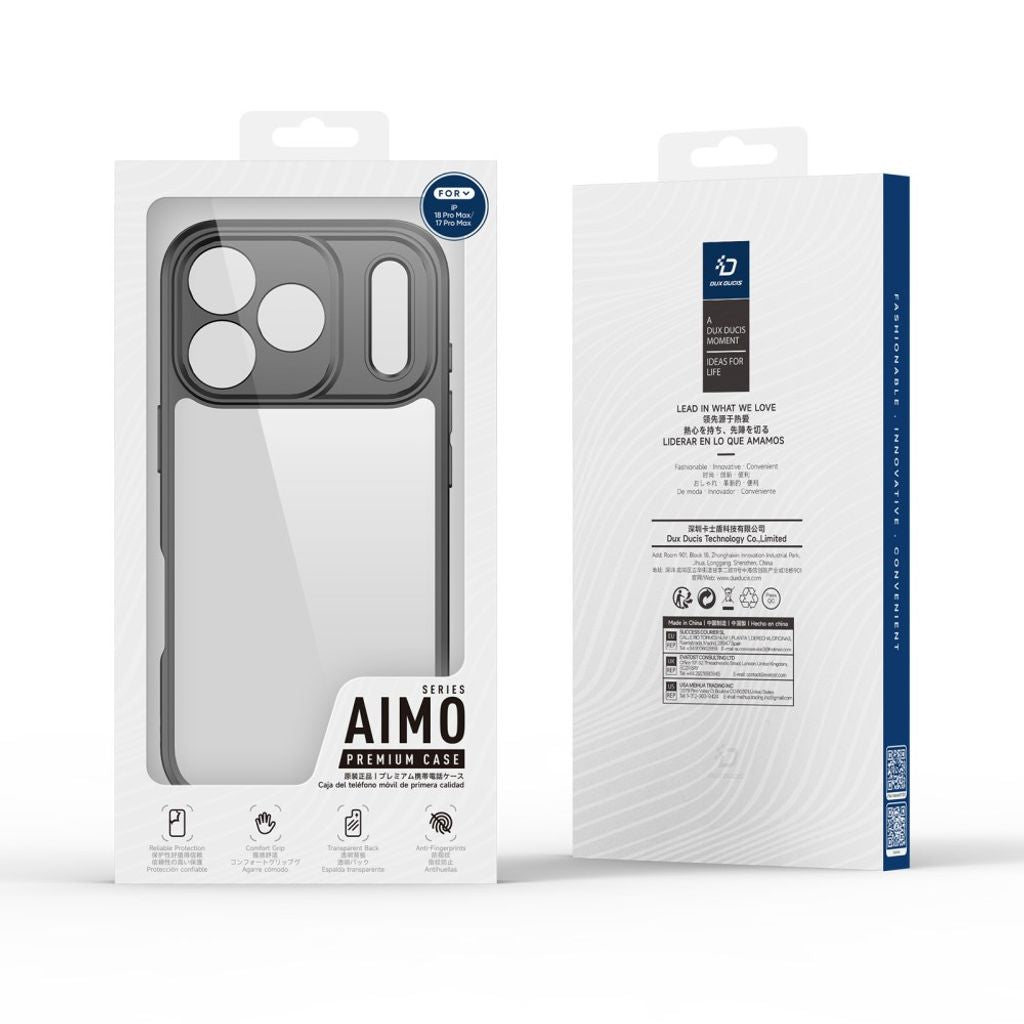Dux Ducis iPhone 17 Pro Max/iPhone 18 Pro Max Cover Aimo Series Sort