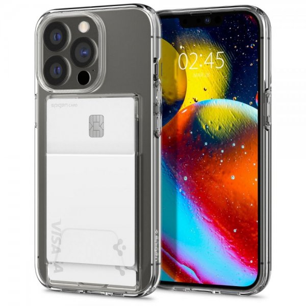 Spigen iPhone 14 Pro Max Cover Crystal Slot Dual Crystal Clear