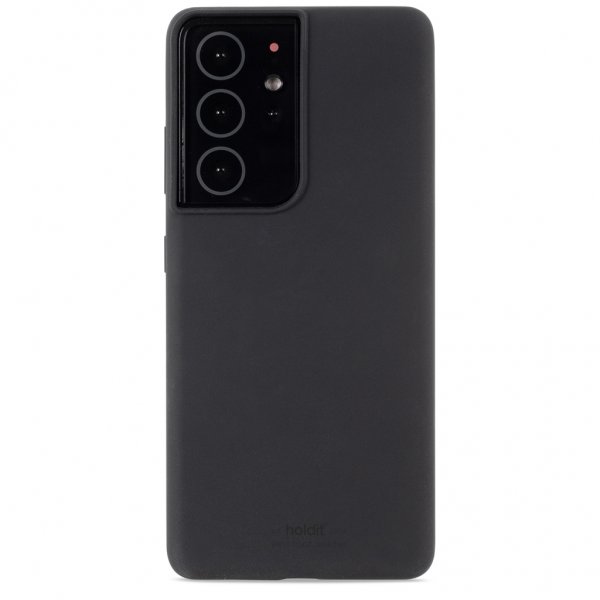 holdit Samsung Galaxy S21 Ultra Cover Silikone Sort