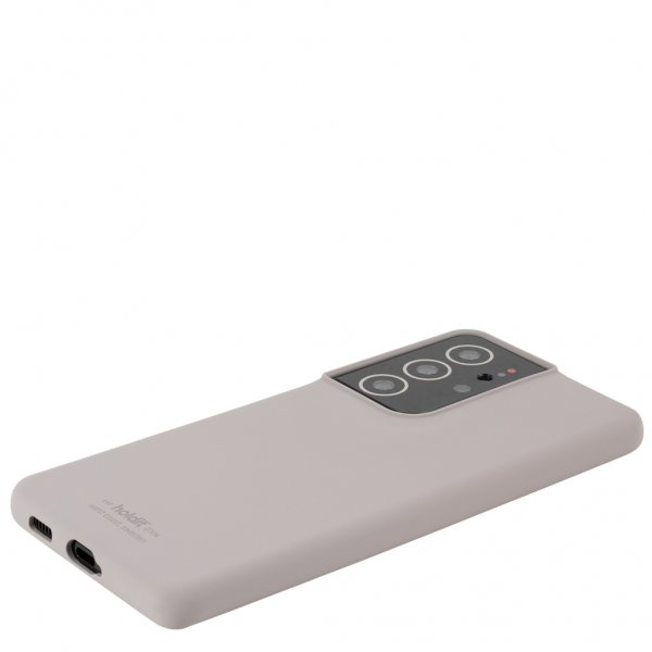 holdit Samsung Galaxy S21 Ultra Cover Silikone Taupe