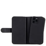 holdit iPhone 12/iPhone 12 Pro Pung Etui WalletCase Extended Aftageligt Cover Sort