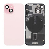 iPhone 15 Bagside Glas Komplet OEM - Rosa