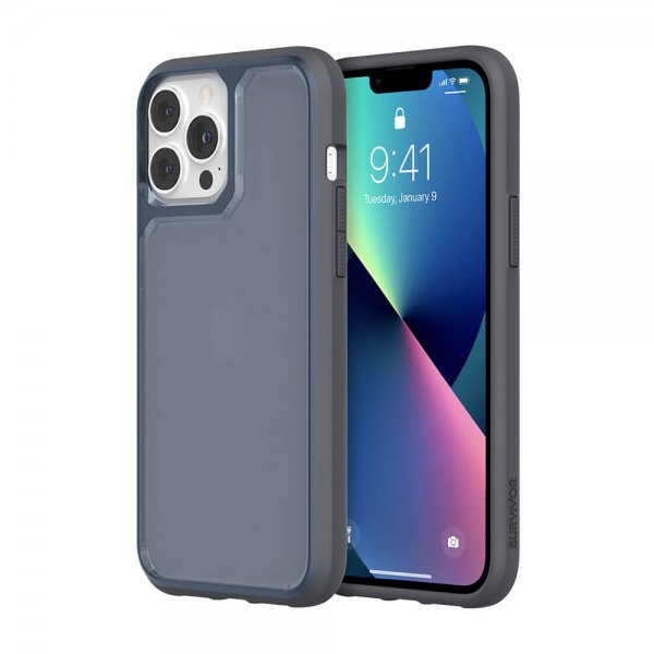 Survivor iPhone 13 Pro Max Cover Strong Graphite Blue