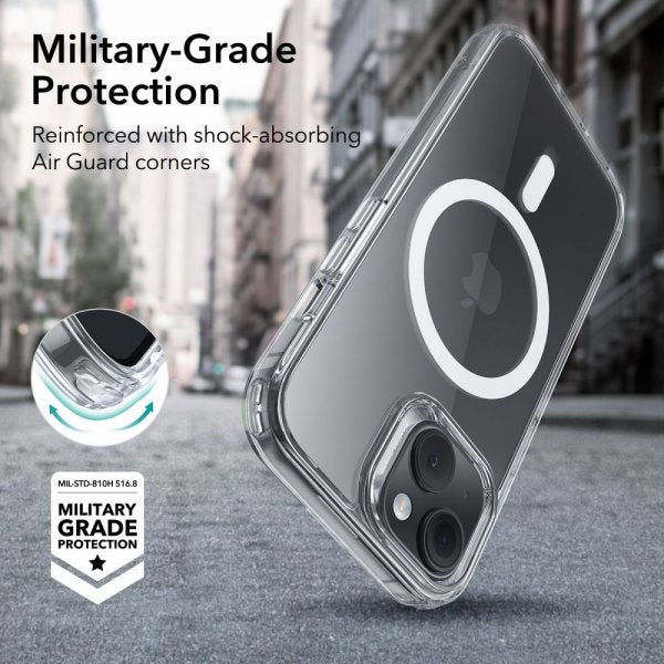 ESR iPhone 15 Cover Classic Hybrid HaloLock Gennemsigtigt