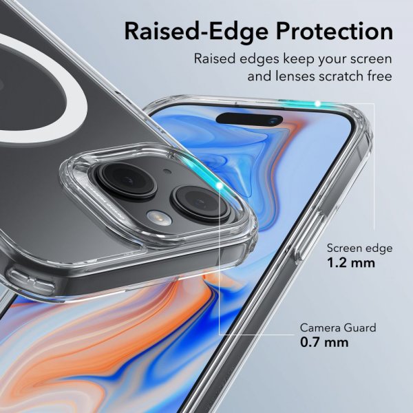 ESR iPhone 15 Cover Classic Hybrid HaloLock Gennemsigtigt