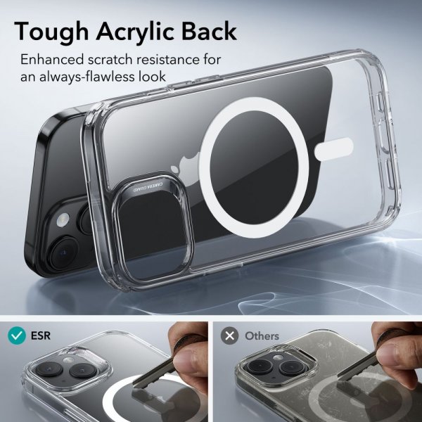 ESR iPhone 15 Cover Classic Hybrid HaloLock Gennemsigtigt